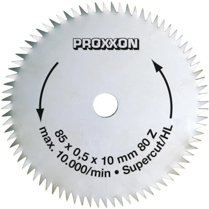 Proxxon Kreissägeblatt Super-Cut 85 Mm 80 Zähne 3 Proxxon Kreissägeblatt Super-Cut 85 Mm 80 Zähne