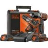 Black & Decker Black+Decker 18 V Akku-Bohrschrauber ASD18KB Inkl. 1,5 Ah Akkus Mit Koffer