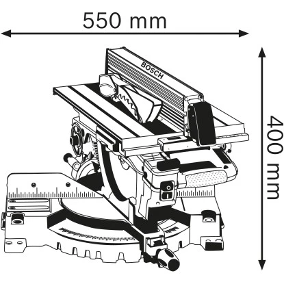 Bosch Professional Kombi-Säge GTM 12 JL Mit Kreissägeblatt 305 Mm 4 Bosch Professional Kombi-Säge GTM 12 JL Mit Kreissägeblatt 305 Mm – Bild 2