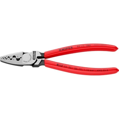 Knipex Crimpzange Für Aderendhülsen Mit Kunststoff überzogen 180 Mm 3 Knipex Crimpzange Für Aderendhülsen Mit Kunststoff überzogen 180 Mm