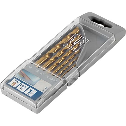 LUX TIN Spiralbohrer-Set Comfort 6-teilig 4 LUX TIN Spiralbohrer-Set Comfort 6-teilig – Bild 2