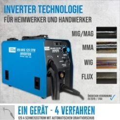 Güde Universalschweissgerät Uni-Mig 125 SYN 9 Güde Universalschweissgerät Uni-Mig 125 SYN -Berühmter Werkzeug Geschäft 4015671516831 2653 AI 01