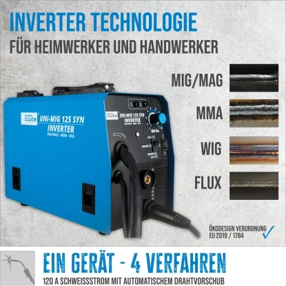 Güde Universalschweissgerät Uni-Mig 125 SYN 6 Güde Universalschweissgerät Uni-Mig 125 SYN – Bild 4