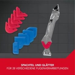 Easymaxx Silikonentferner 5 In 1 Set Grau-Rot -Berühmter Werkzeug Geschäft 4052926052935 4257 AI 03