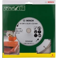 Bosch Diamanttrennscheibe Promoline Für Baumaterial 230 Mm -Berühmter Werkzeug Geschäft 443802 3058 2