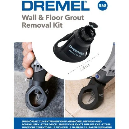 Dremel Vorsatzgerät Zum Entfernen Von Fugenmörtel Bei Wand- Und Bodenfliesen 568 4 Dremel Vorsatzgerät Zum Entfernen Von Fugenmörtel Bei Wand- Und Bodenfliesen 568 – Bild 2