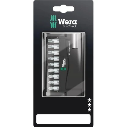 Wera Bit-Set Bit-Check 10 Universal 5 Aufstellbar 10-teilig 3 Wera Bit-Set Bit-Check 10 Universal 5 Aufstellbar 10-teilig
