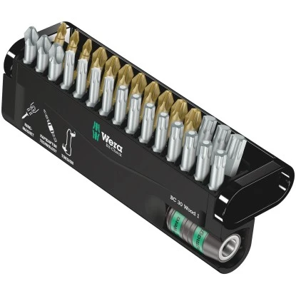 Wera Bit-Set Bit-Check 30 Wood 1 Aufstellbar 30-teilig 3 Wera Bit-Set Bit-Check 30 Wood 1 Aufstellbar 30-teilig