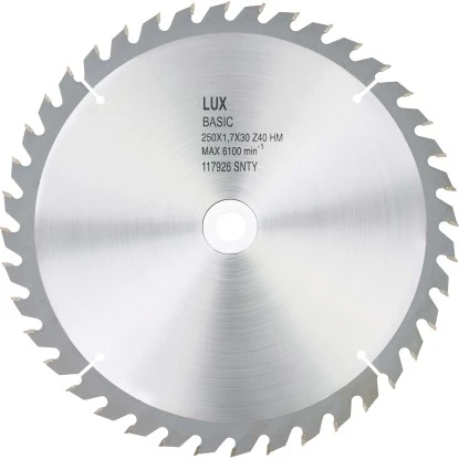LUX HM-Kreissägeblatt Holz Ø 350 Mm 40 Zähne 3 LUX HM-Kreissägeblatt Holz Ø 350 Mm 40 Zähne