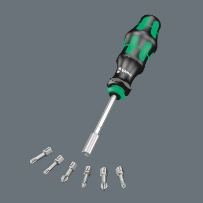 Wera Magazin-Schraubendreher Kraftform Kompakt 28 SB 6,3 Mm (1/4") 10 Wera Magazin-Schraubendreher Kraftform Kompakt 28 SB 6,3 Mm (1/4") – Bild 8