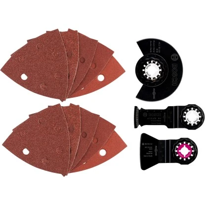 Bosch Sägeblatt- Und Schleifset Universal Für Multifunktionswerkzeuge 13-teilig 3 Bosch Sägeblatt- Und Schleifset Universal Für Multifunktionswerkzeuge 13-teilig