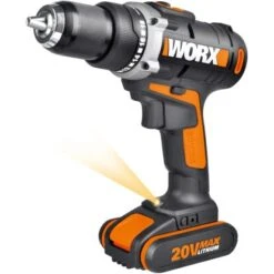 Worx 20 V Akku-Bohrschrauber WX183.1 Inkl. 2 Ah Akkus, Mit Koffer -Berühmter Werkzeug Geschäft 794216 2974 3