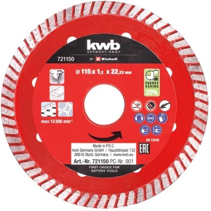 Kwb By Einhell Diamant-Trennscheibe Dünn 115 X 1,2 Mm 3 Kwb By Einhell Diamant-Trennscheibe Dünn 115 X 1,2 Mm