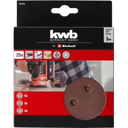 Einhell Q-Stick Schleifpapier-Set Ø 125 Mm 25-tlg. 4 Einhell Q-Stick Schleifpapier-Set Ø 125 Mm 25-tlg. – Bild 2