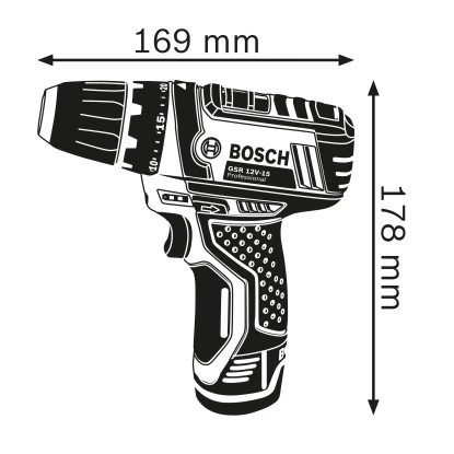 Bosch Professional Akku-Bohrschrauber GSR 12 V-15 Handwerkzeug-Set 9 Bosch Professional Akku-Bohrschrauber GSR 12 V-15 Handwerkzeug-Set – Bild 7