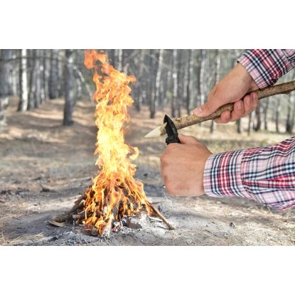 Wolfcraft Freizeitmesser Mit Klappbarer, Gezahnter Klinge 4 Wolfcraft Freizeitmesser Mit Klappbarer, Gezahnter Klinge – Bild 2