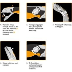 Fiskars Universalmesser CarbonMaxmit Fester Klinge -Berühmter Werkzeug Geschäft 995731 4905 05