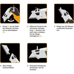 Fiskars Malermesser CarbonMax -Berühmter Werkzeug Geschäft 995732 4905 07