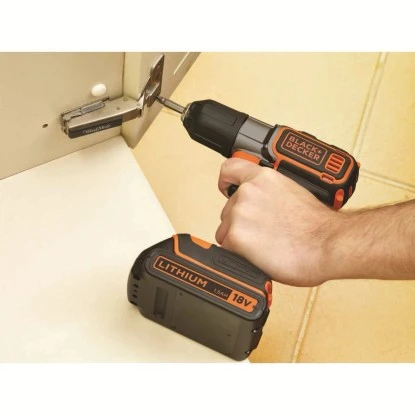 Black & Decker Black+Decker 18 V Akku-Bohrschrauber ASD18K Inkl. 1,5 Ah Akku Mit Koffer 5 Black & Decker Black+Decker 18 V Akku-Bohrschrauber ASD18K Inkl. 1,5 Ah Akku Mit Koffer – Bild 3