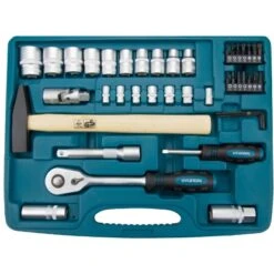 Hyundai Werkzeugset K56 CrV-Stahl 56-teilig -Berühmter Werkzeug Geschäft mit super lock aufsaetzen