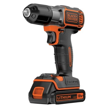 Black & Decker Black+Decker 18 V Akku-Bohrschrauber ASD18K Inkl. 1,5 Ah Akku Mit Koffer 3 Black & Decker Black+Decker 18 V Akku-Bohrschrauber ASD18K Inkl. 1,5 Ah Akku Mit Koffer